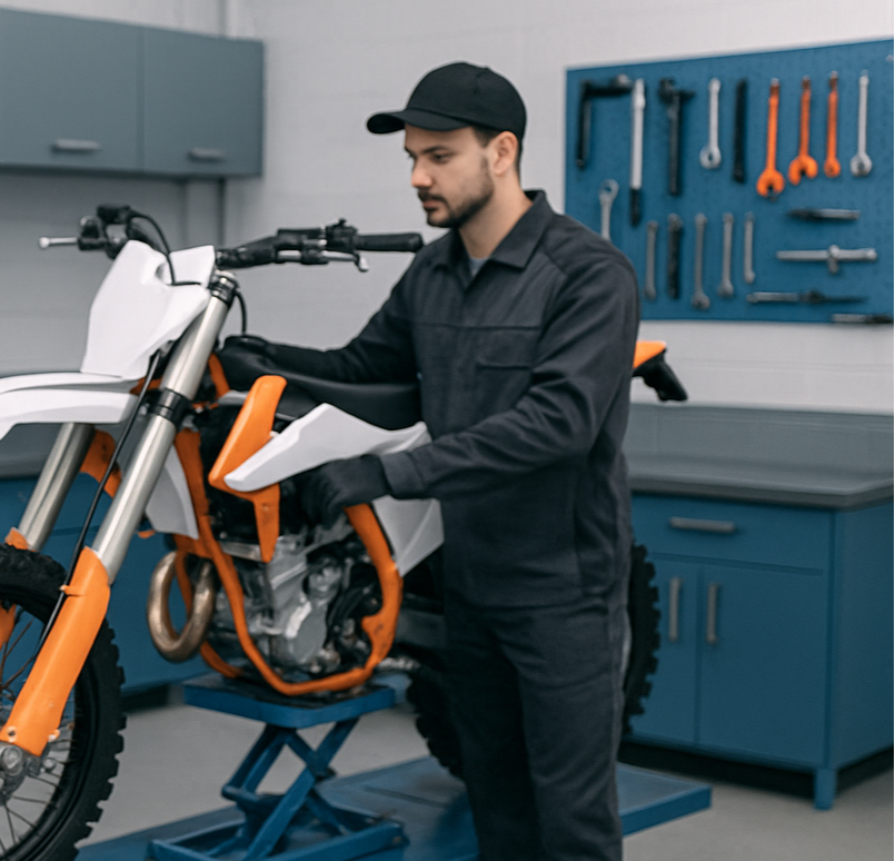 technician training course image for bike, motorcross building and alternative certification for technicians